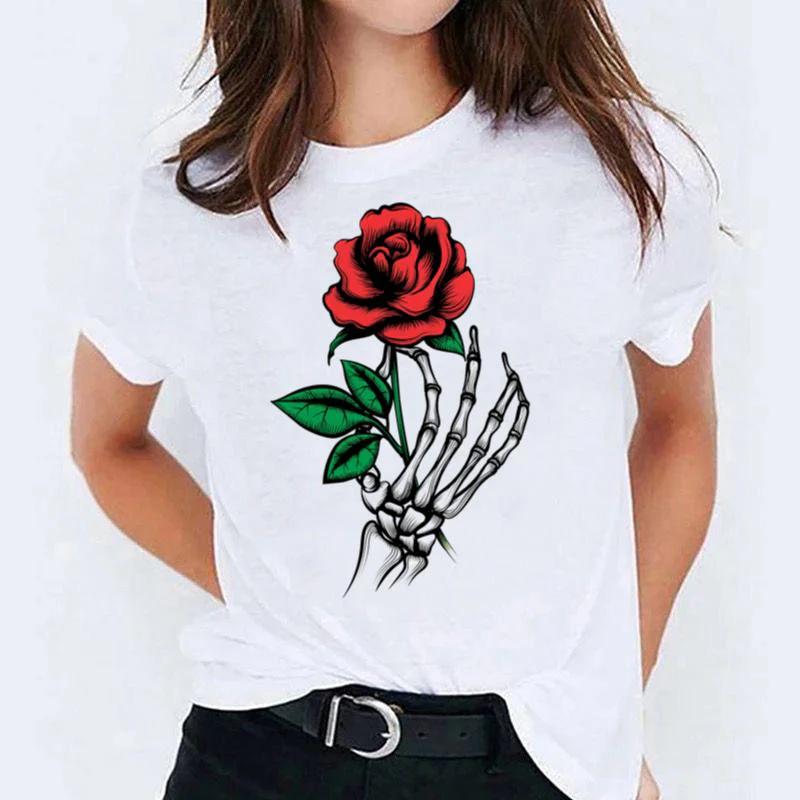 Tricou dama din bumbac 100% Rose - Lichidare stoc