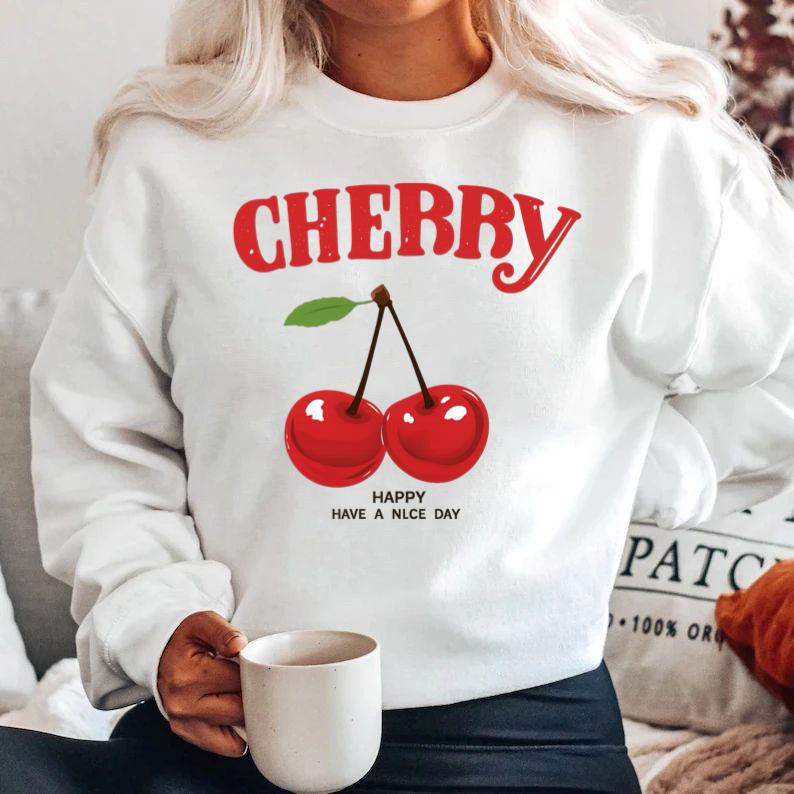 Bluza din bumbac 100% Cherry