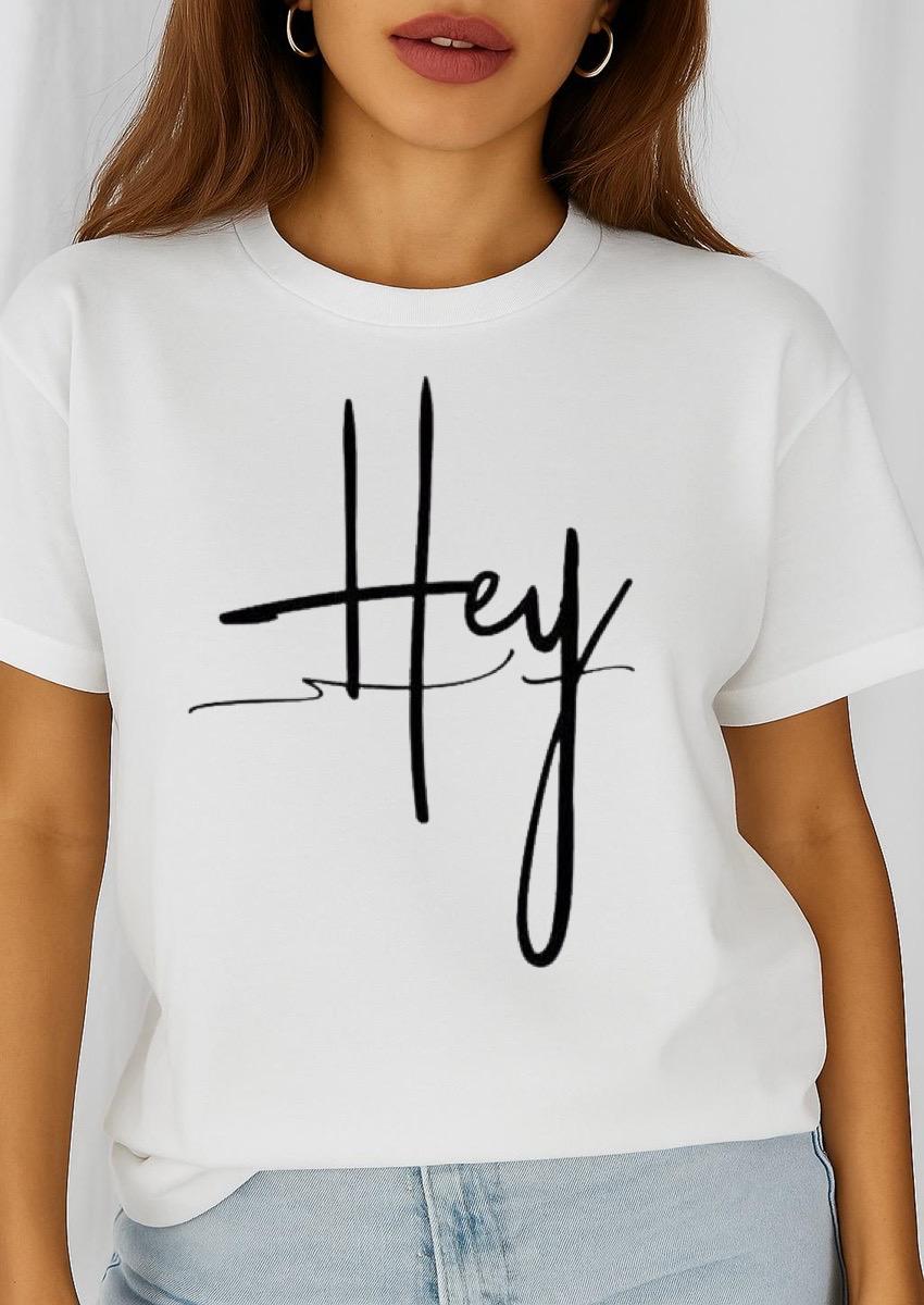 Tricou dama din bumbac 100% Hey