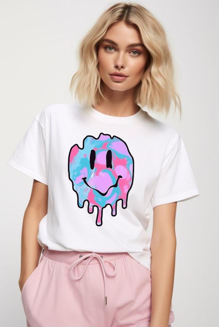 Tricou dama din bumbac 100% Blue colors