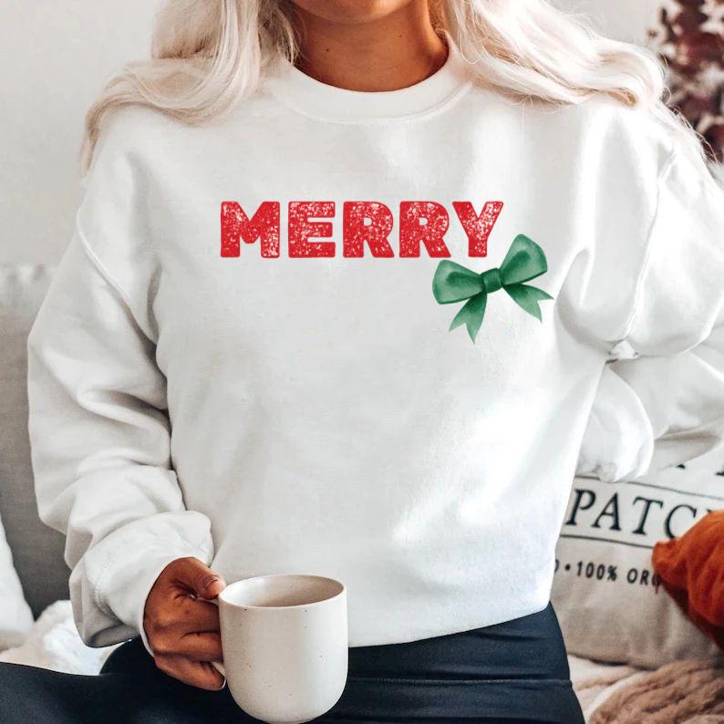 Bluza alba din bumbac 100% Fundita verde