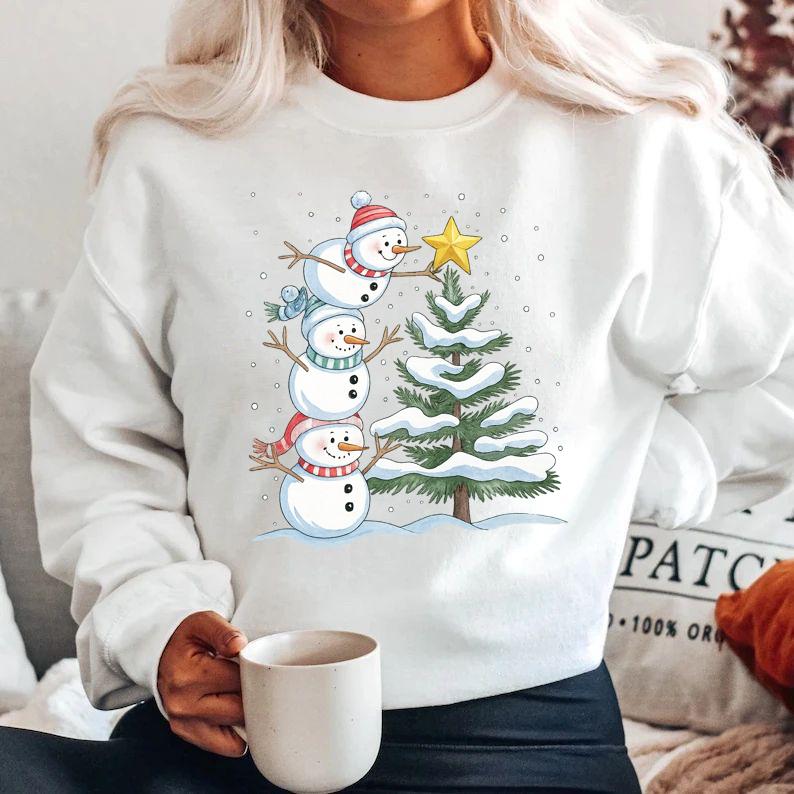 Bluza alba din bumbac 100% Christmas time