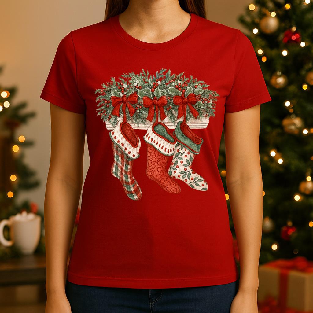 Tricou rosu din bumbac 100% 3 Fundite