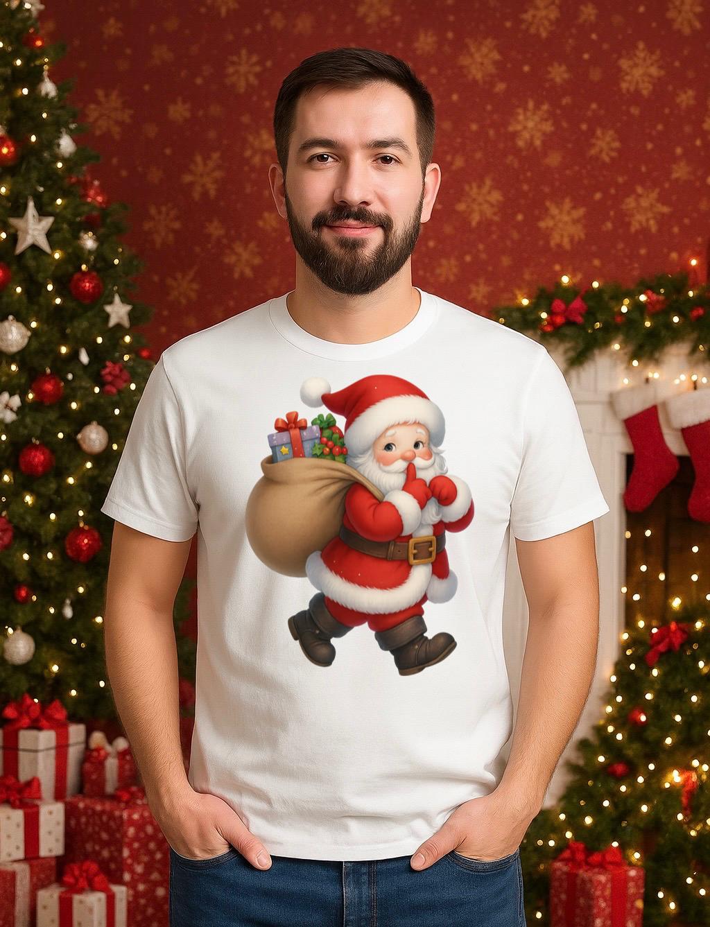 Tricou din bumbac 100% Silent christmas - MonCherie