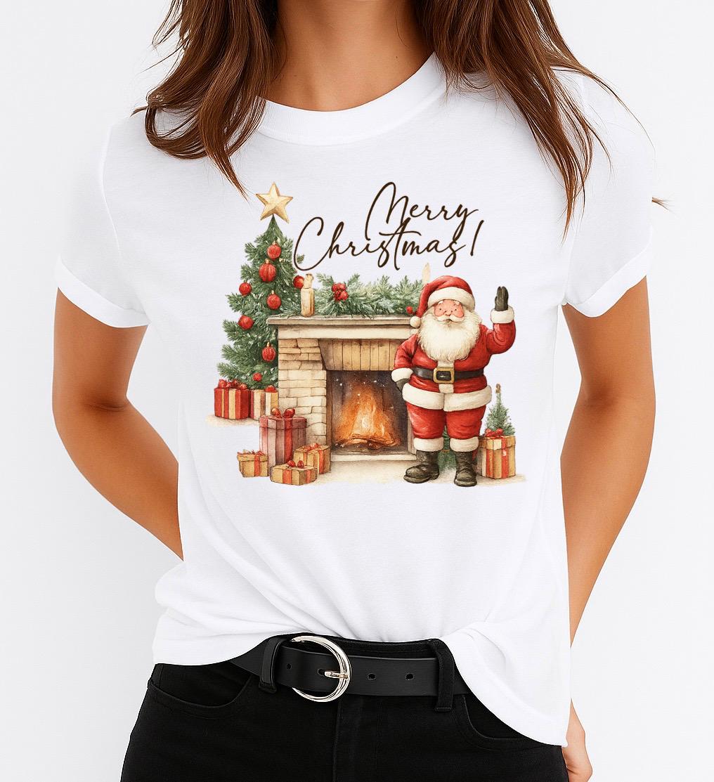 Tricou din bumbac 100% Merry christmas to all