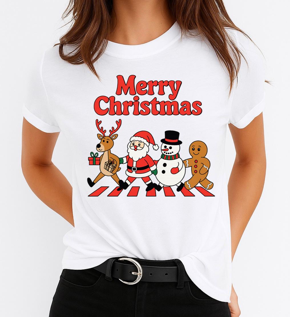 Tricou din bumbac 100% Christmas walk
