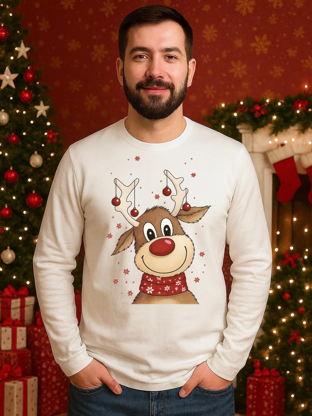 Bluza alba din bumbac 100% Ren 7