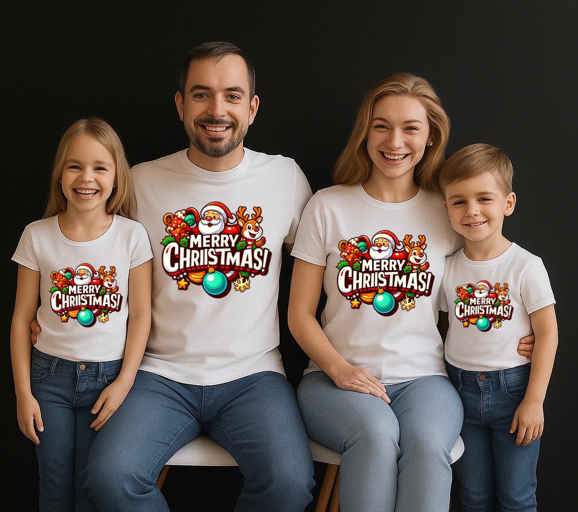 Tricouri Familie Craciun fericit