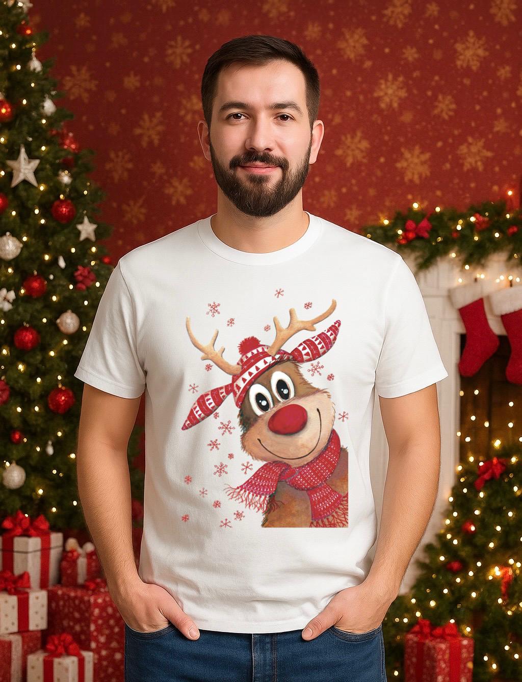 Tricou din bumbac 100% Cute ren