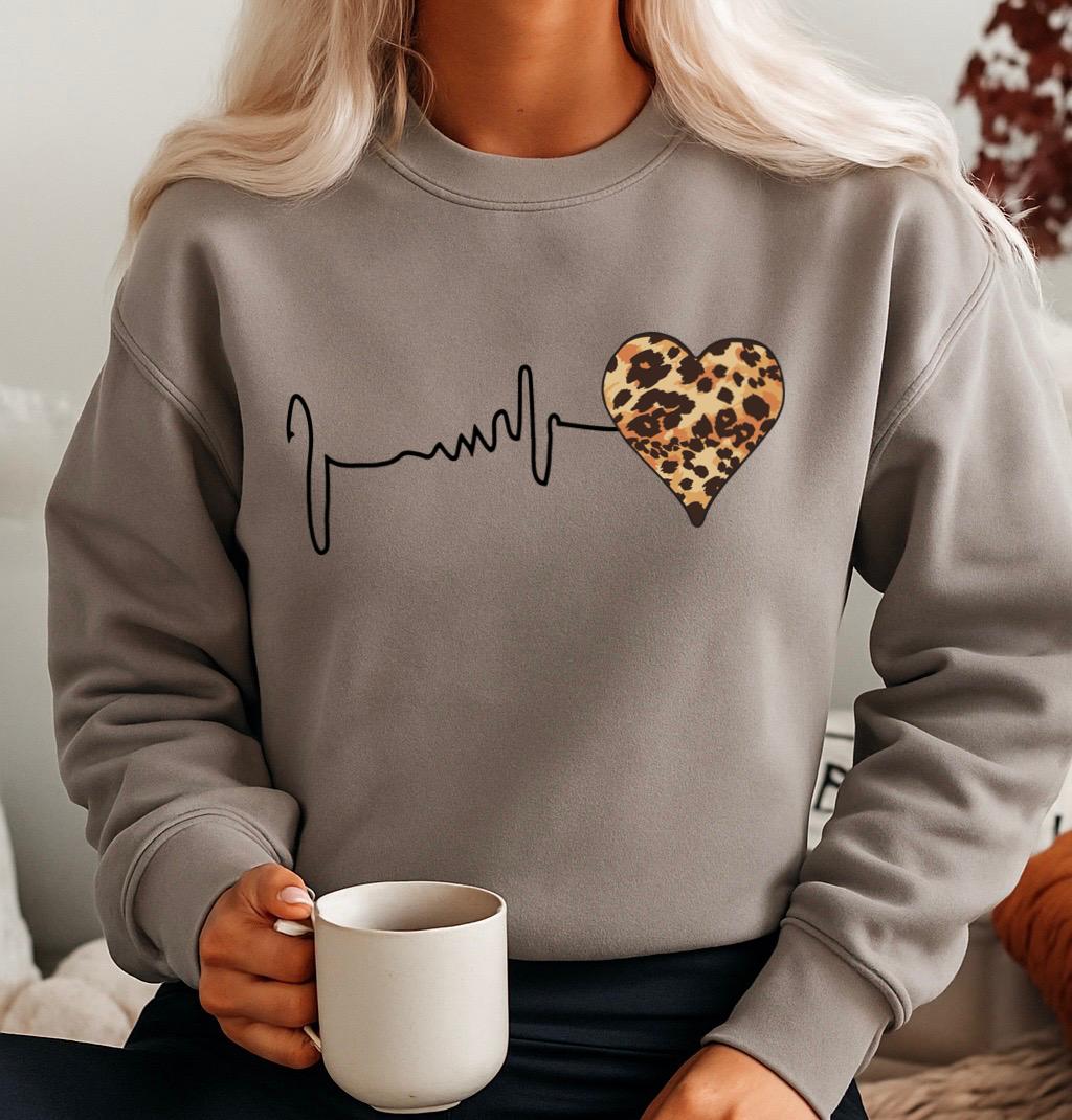 Bluza gri din bumbac 100% Heart gold