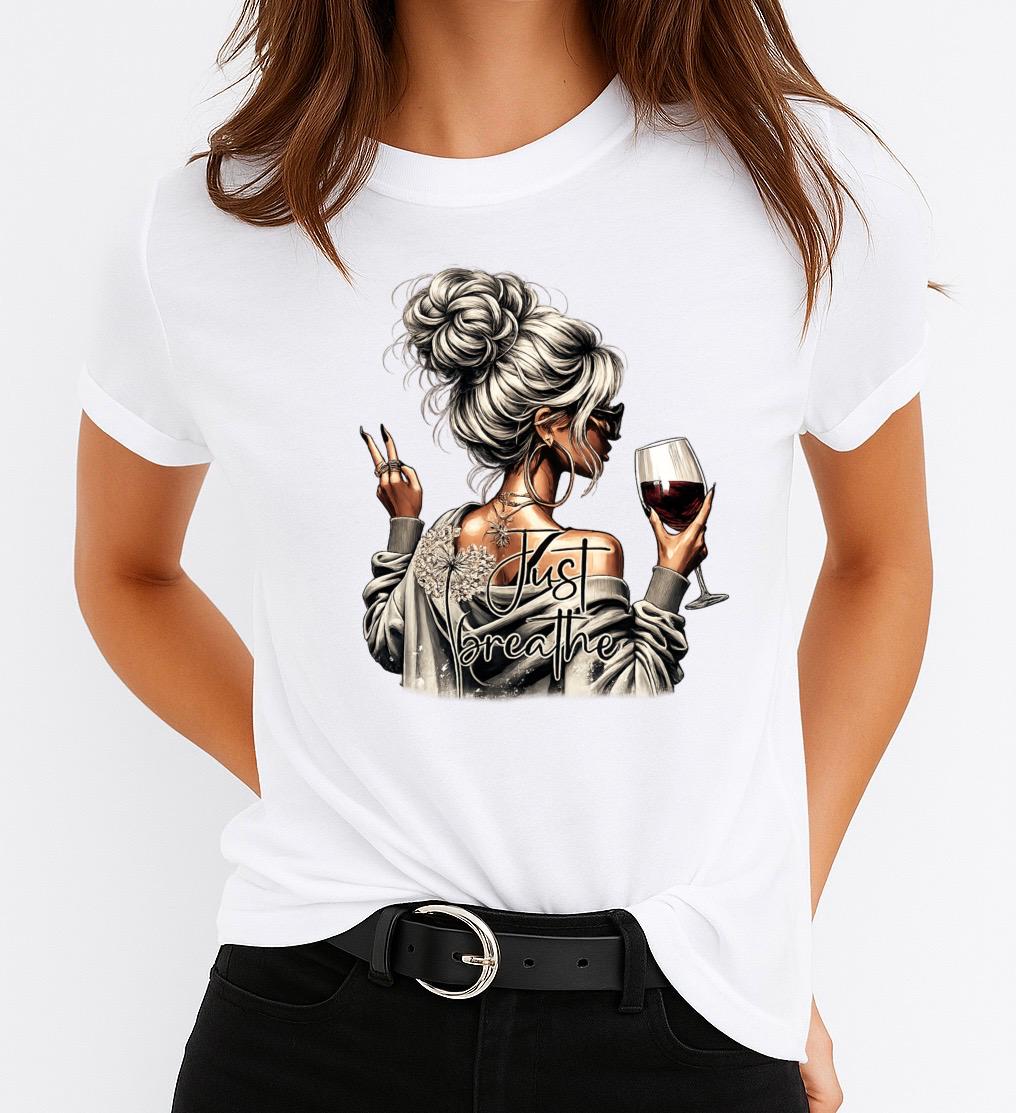 Tricou Dama Just Breathe - MonCherie