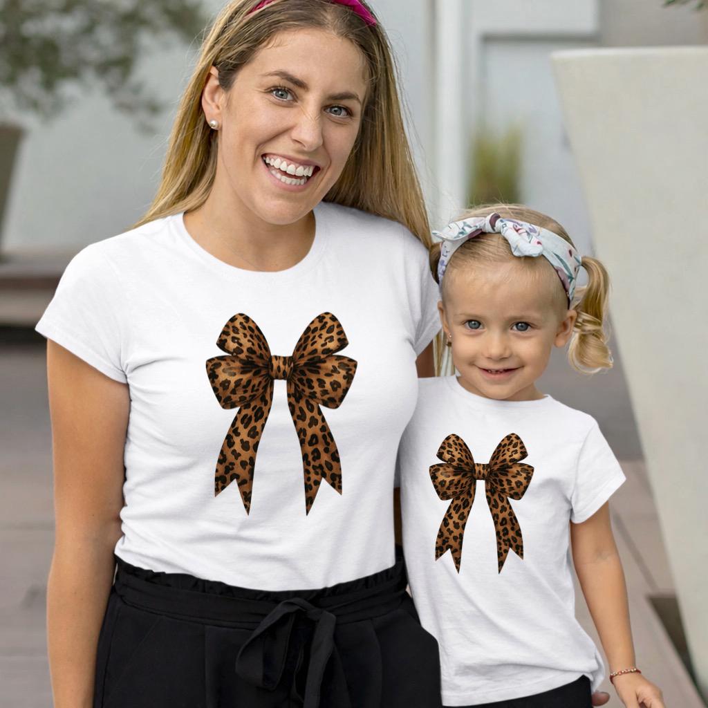 Set Tricouri Mama si Copil din Bumbac 100% - Mama si Fata - MonCherie
