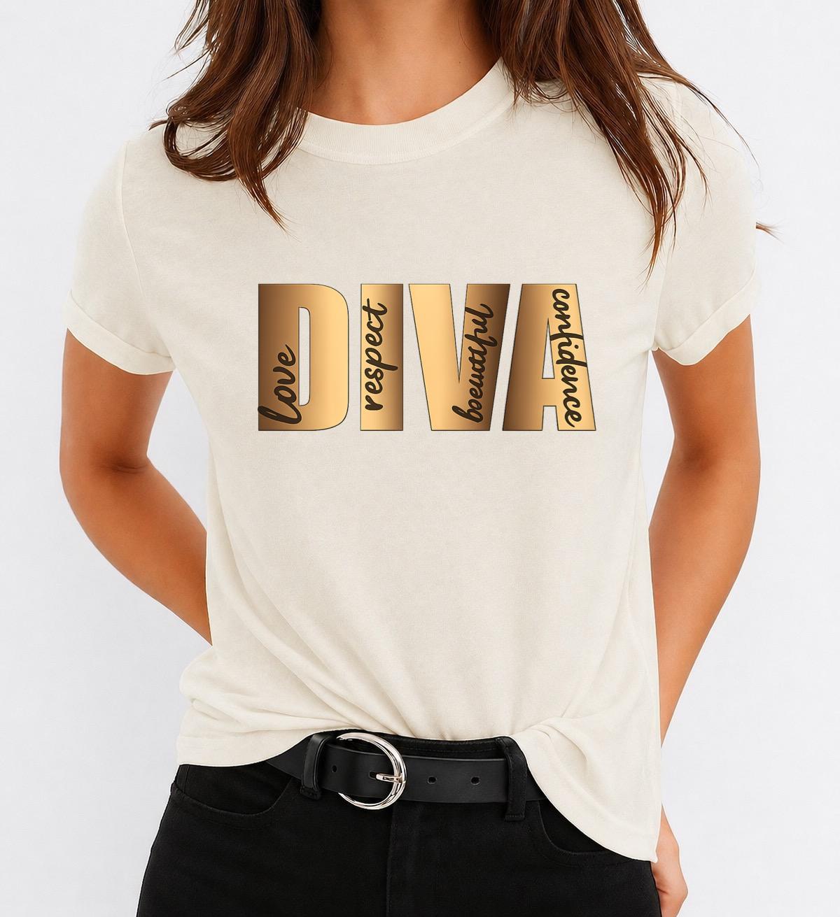 Tricou bej dama din bumbac 100% Diva