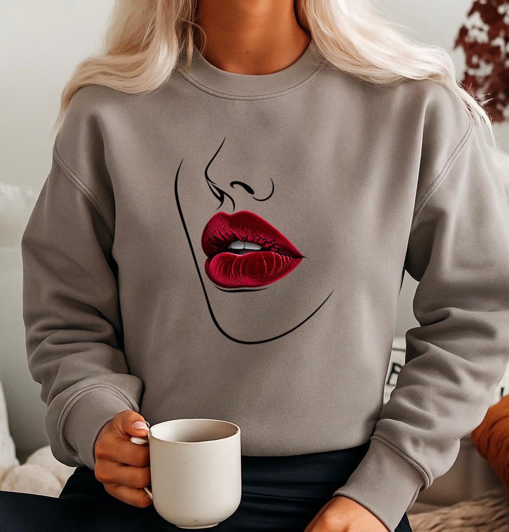 Bluza Cappuccino Dama din Bumbac 100% Buze
