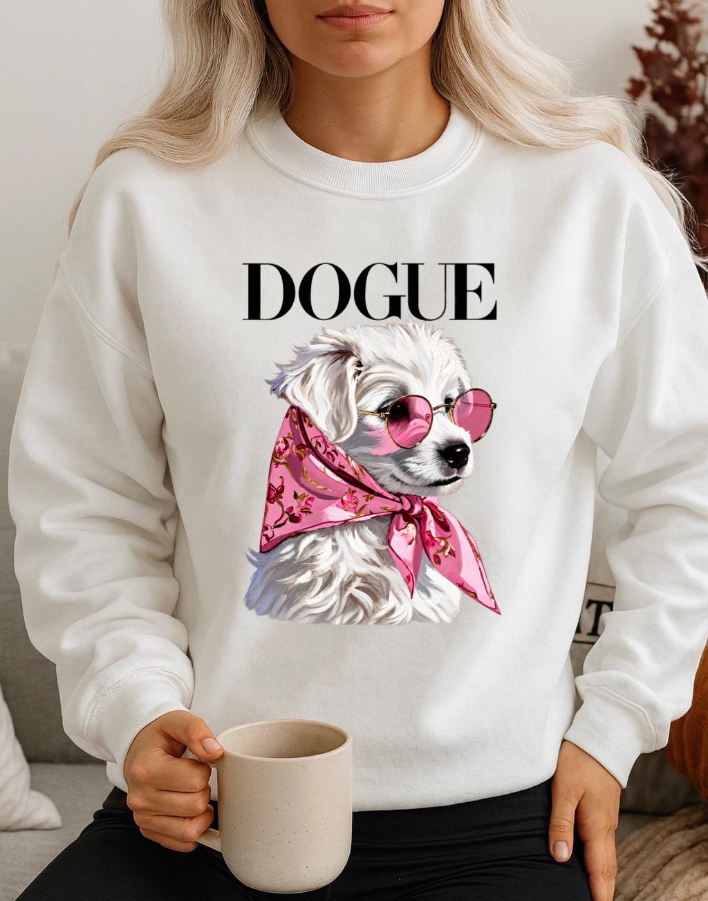 Bluza Alba Dama din Bumbac 100% DOGUE