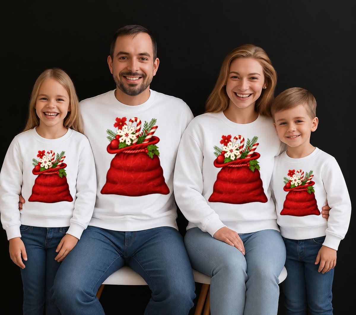 Bluze Familie Sacul lui mos craciun