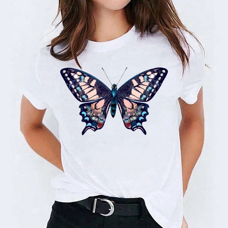 Tricou dama din bumbac 100% Fluture Mare
