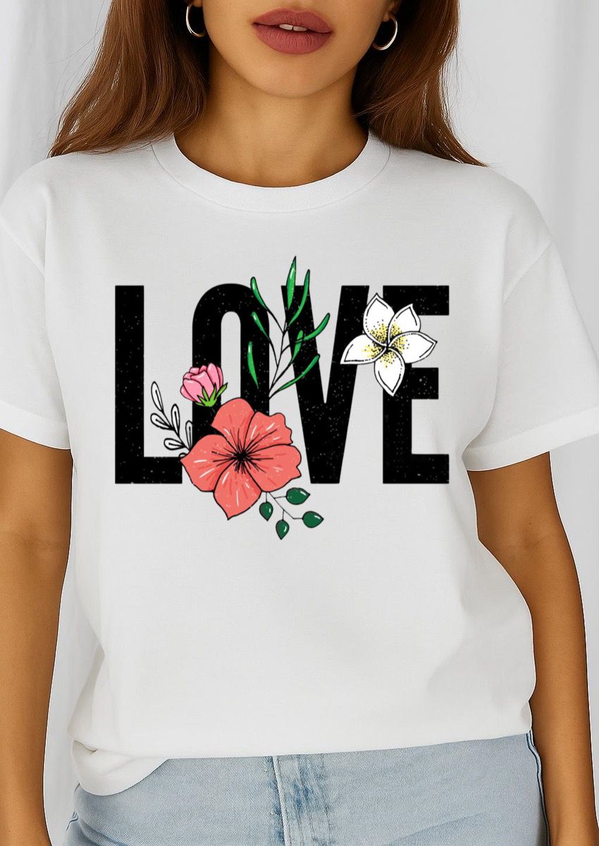 Tricou dama din bumbac 100% LOVE