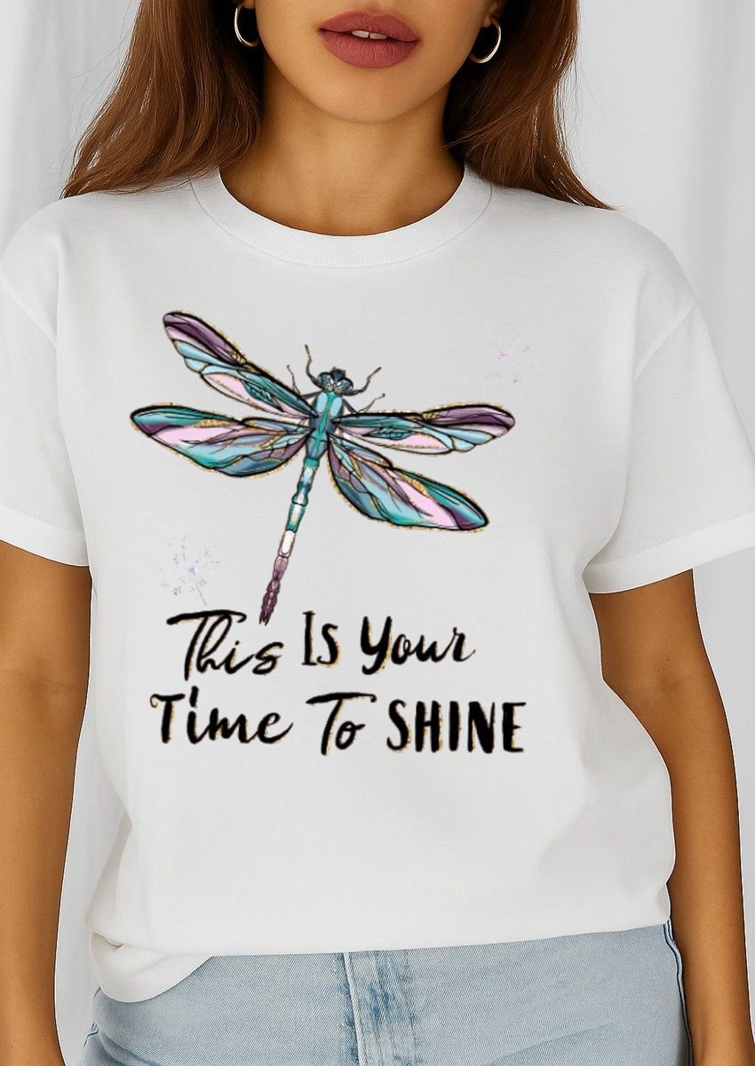Tricou dama din bumbac 100% Shine