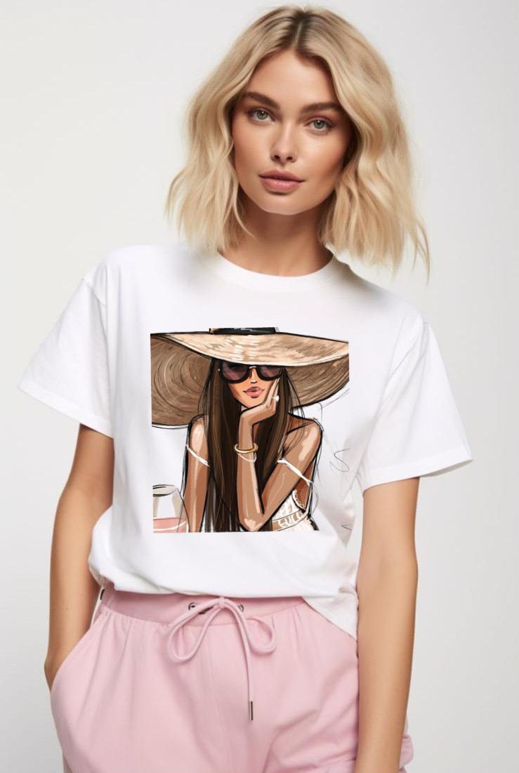 Tricou dama din bumbac 100% Nice Hat