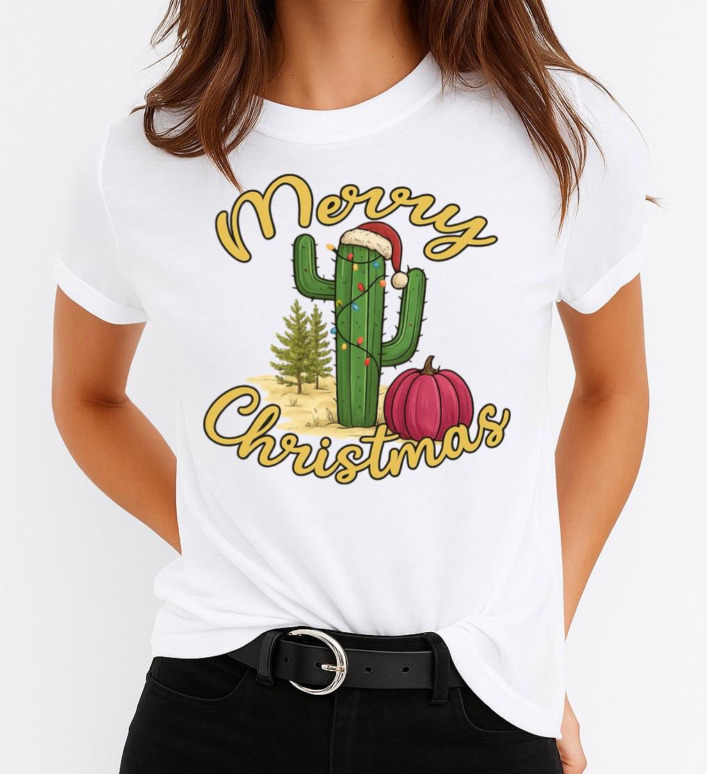Tricou din bumbac 100% Merry Christmas 4 - MonCherie