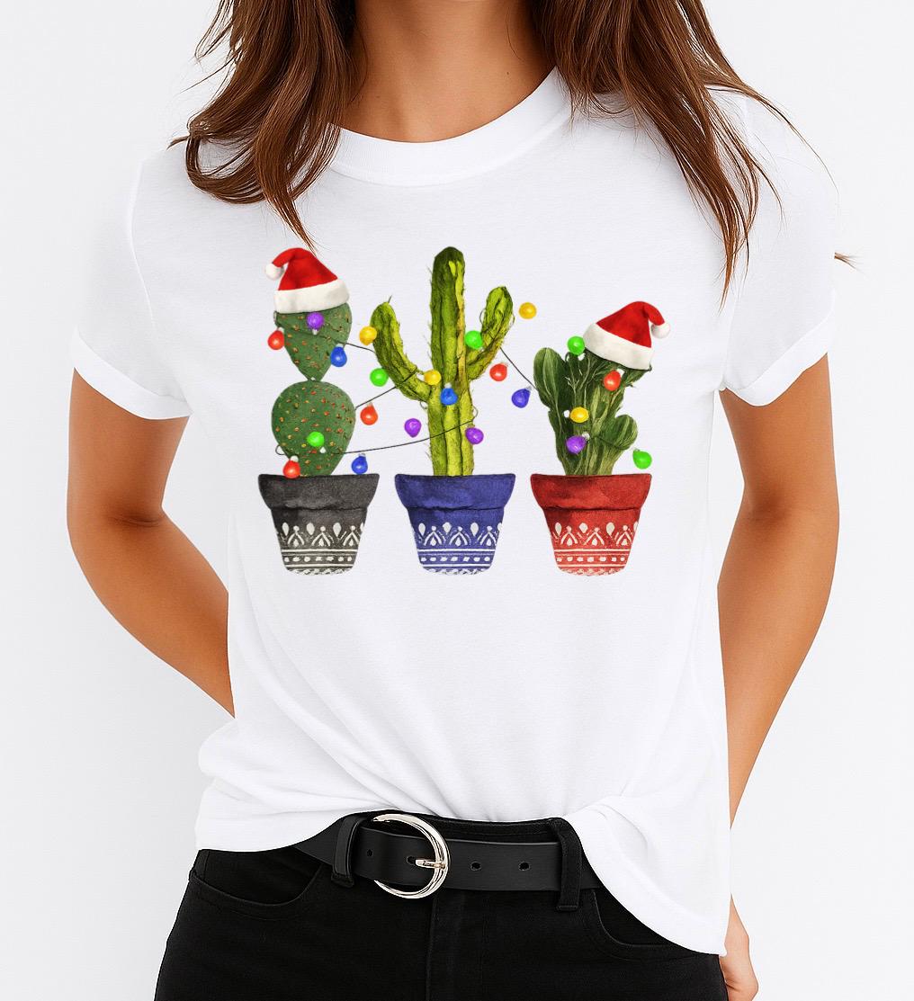 Tricou din bumbac 100% 3 Cactusi - MonCherie