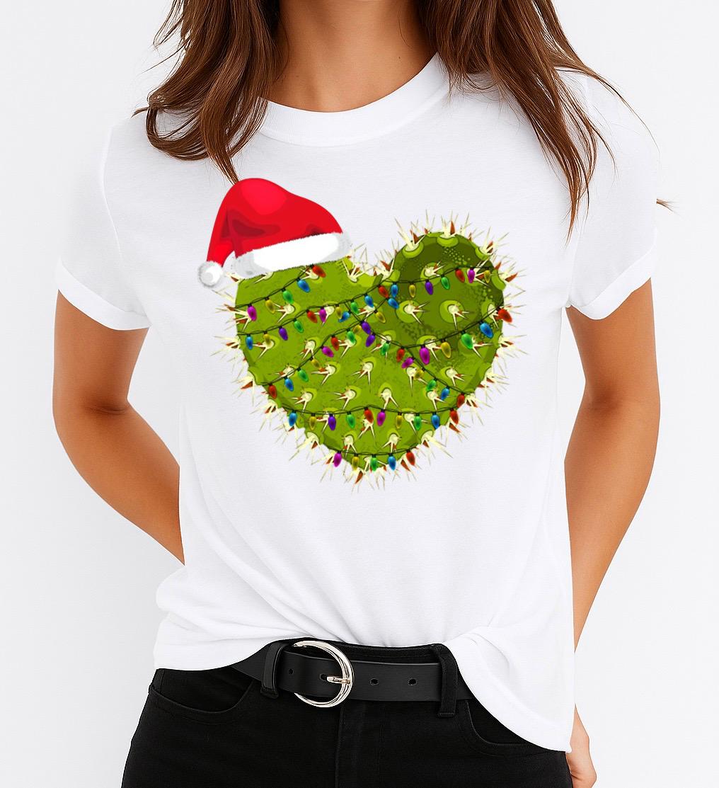 Tricou din bumbac 100% Heart Cactus - MonCherie