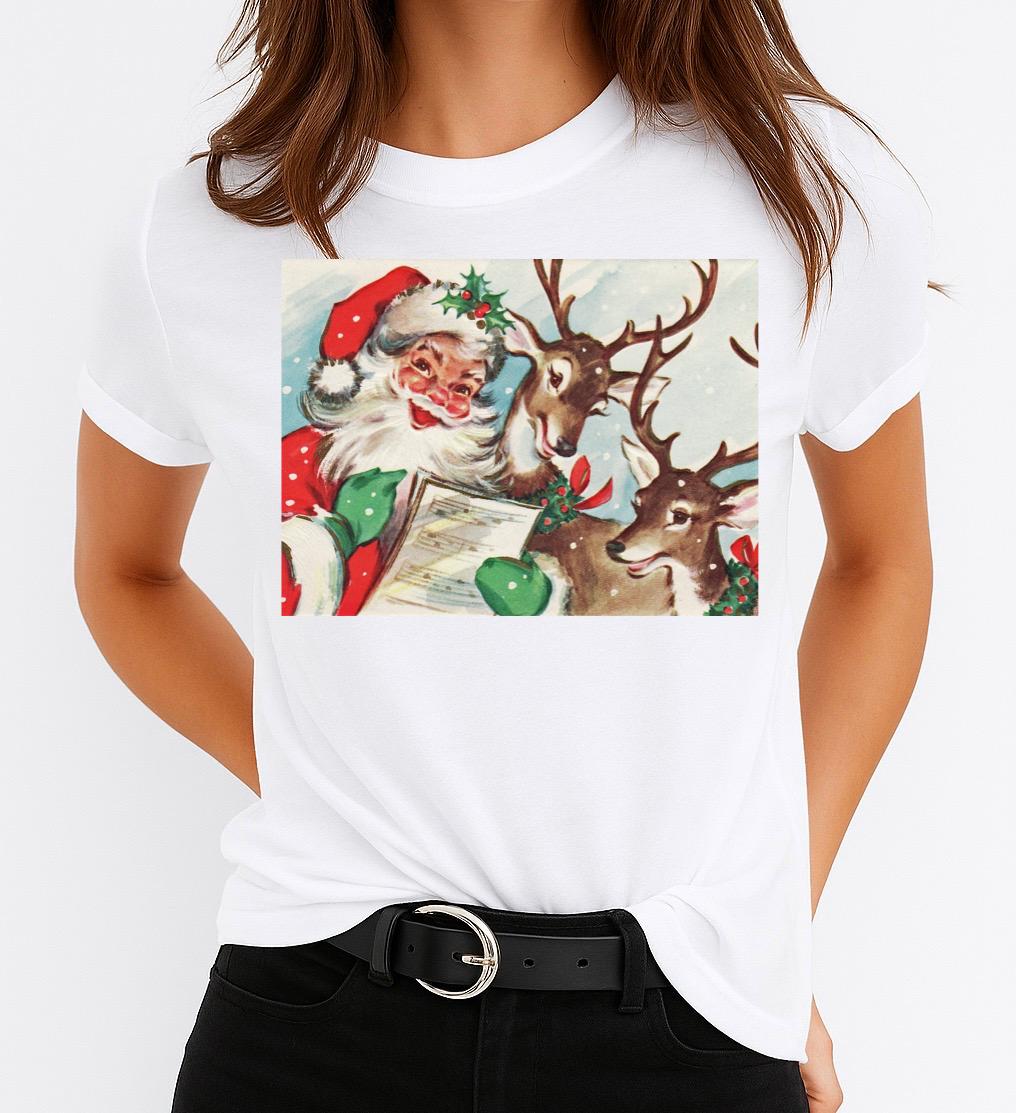 Tricou din bumbac 100% Mos Craciun 6 - MonCherie