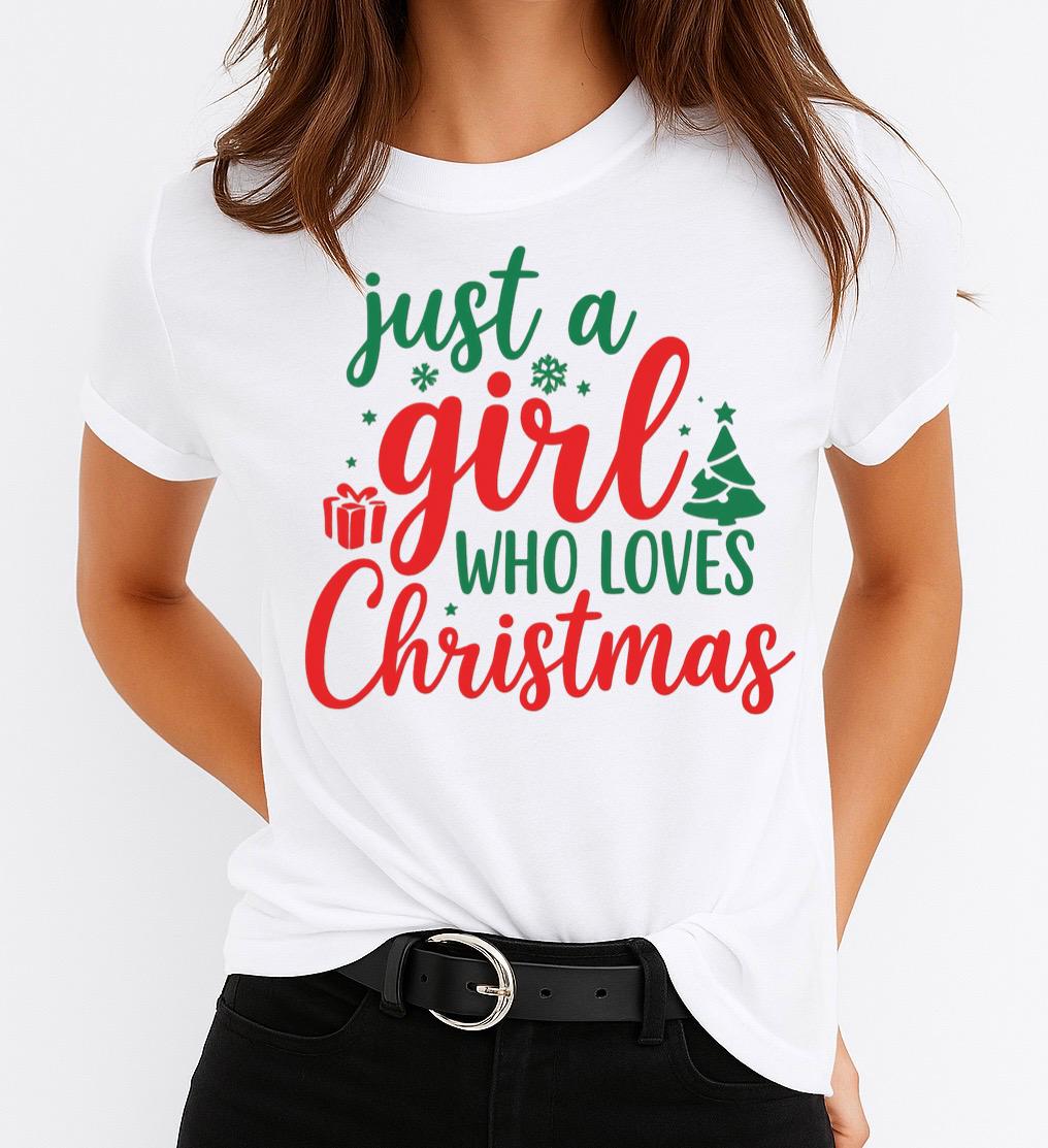 Tricou din bumbac 100% Just A Girl 2 - MonCherie