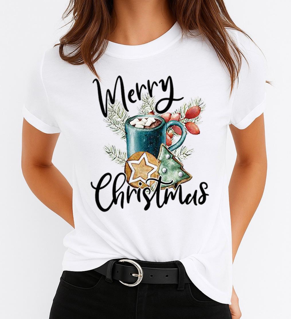 Tricou din bumbac 100% Happy Christmas 2