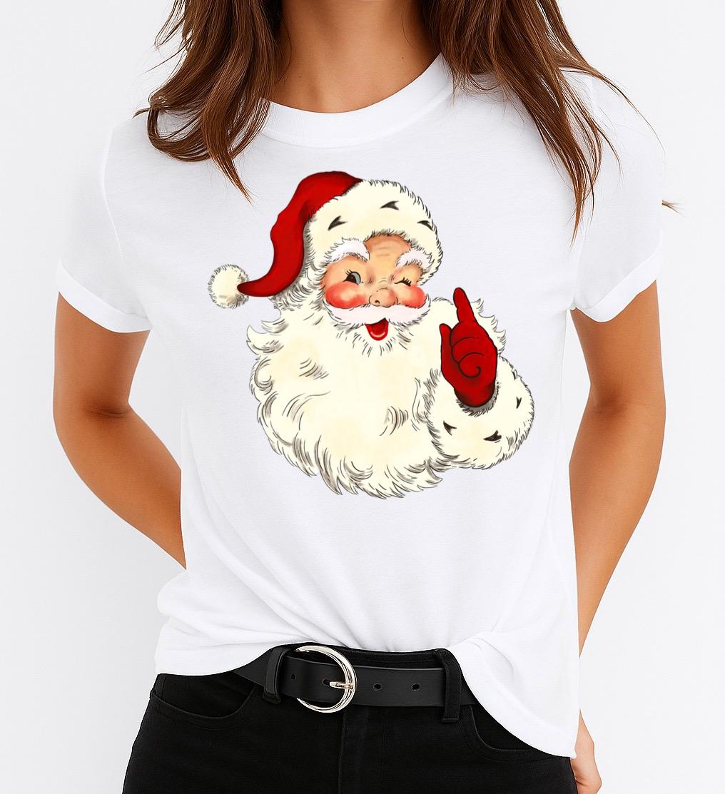 Tricou din bumbac 100% Mos Craciun 4