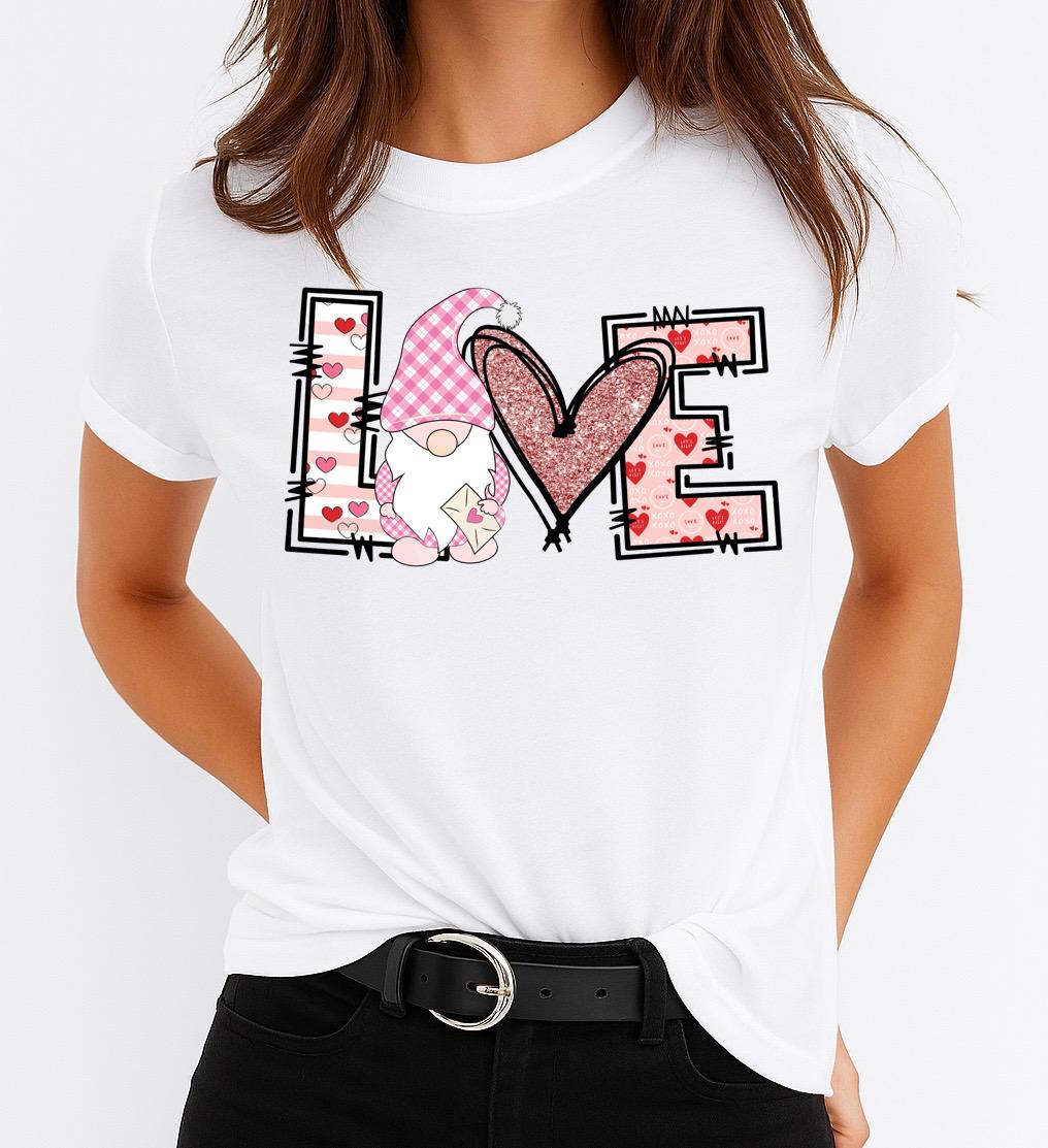 Tricou din bumbac 100% Love Pink