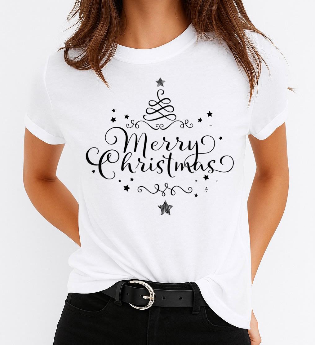 Tricou din bumbac 100% Merry Christmas 11