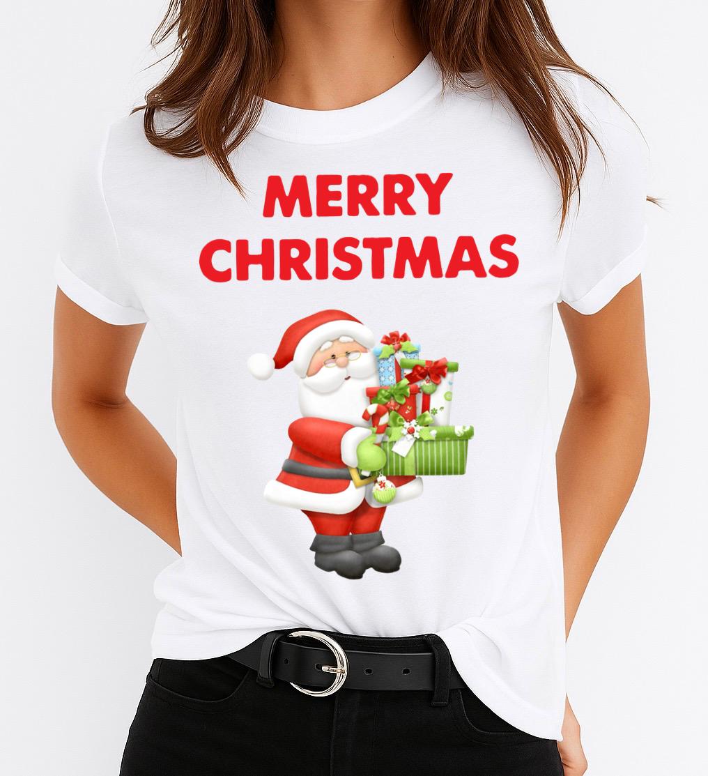 Tricou din bumbac 100% Merry Christmas Gift - MonCherie