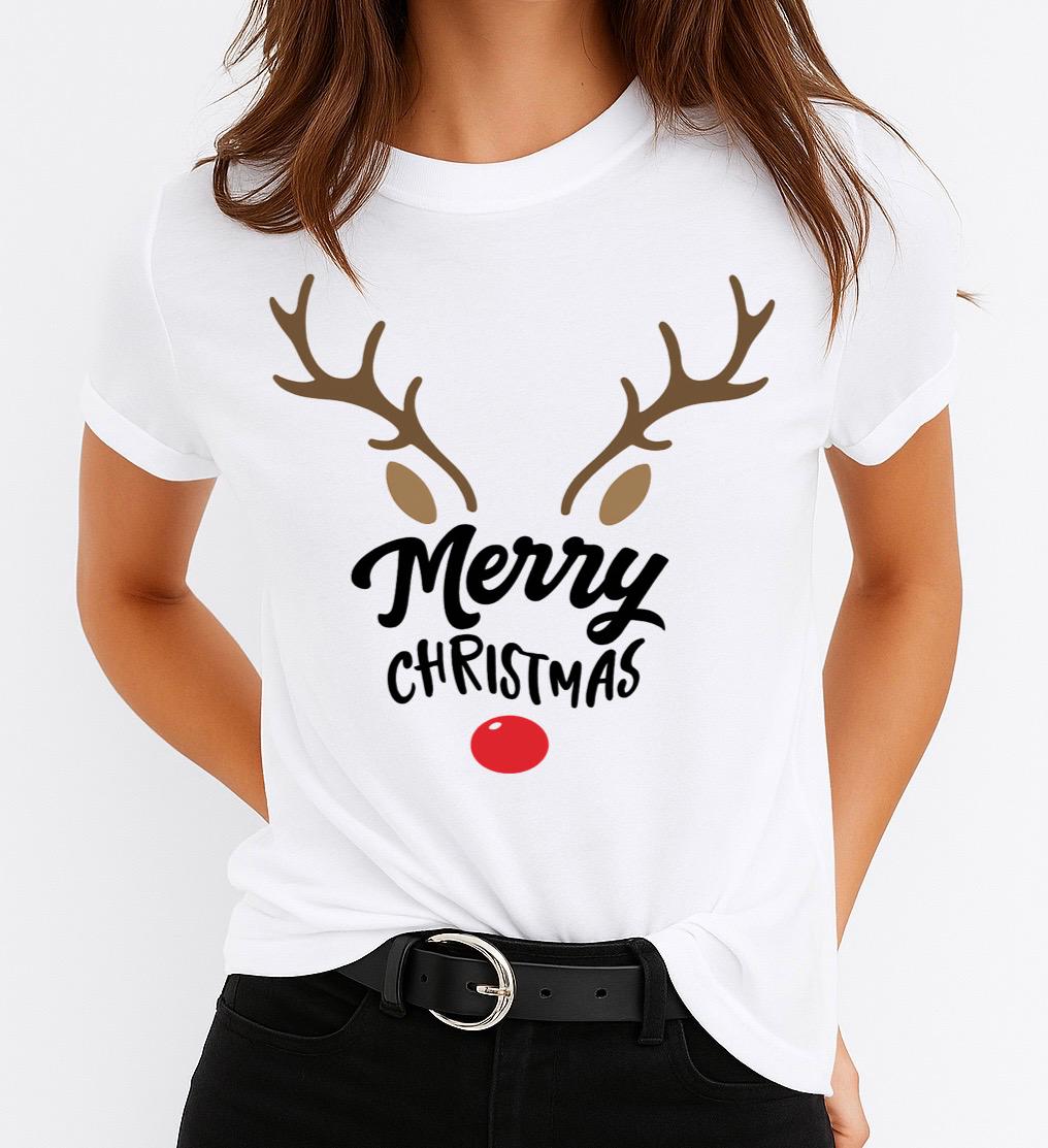Tricou din bumbac 100% Merry Christmas 9 - MonCherie