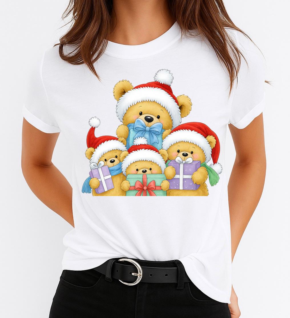 Tricou din bumbac 100% Ursuleti Draguti - MonCherie