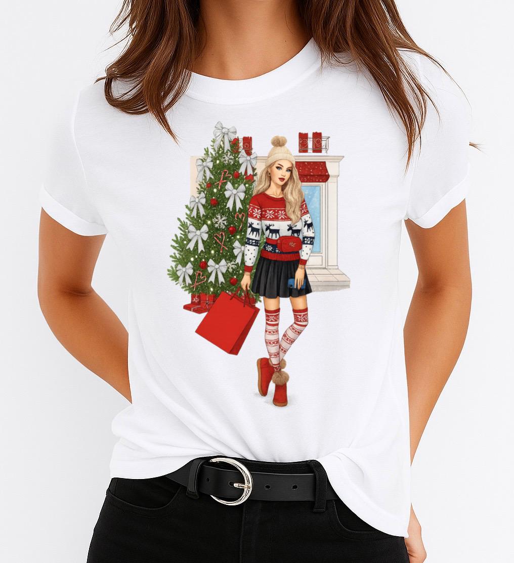 Tricou din bumbac 100% Christmas Outfit - MonCherie