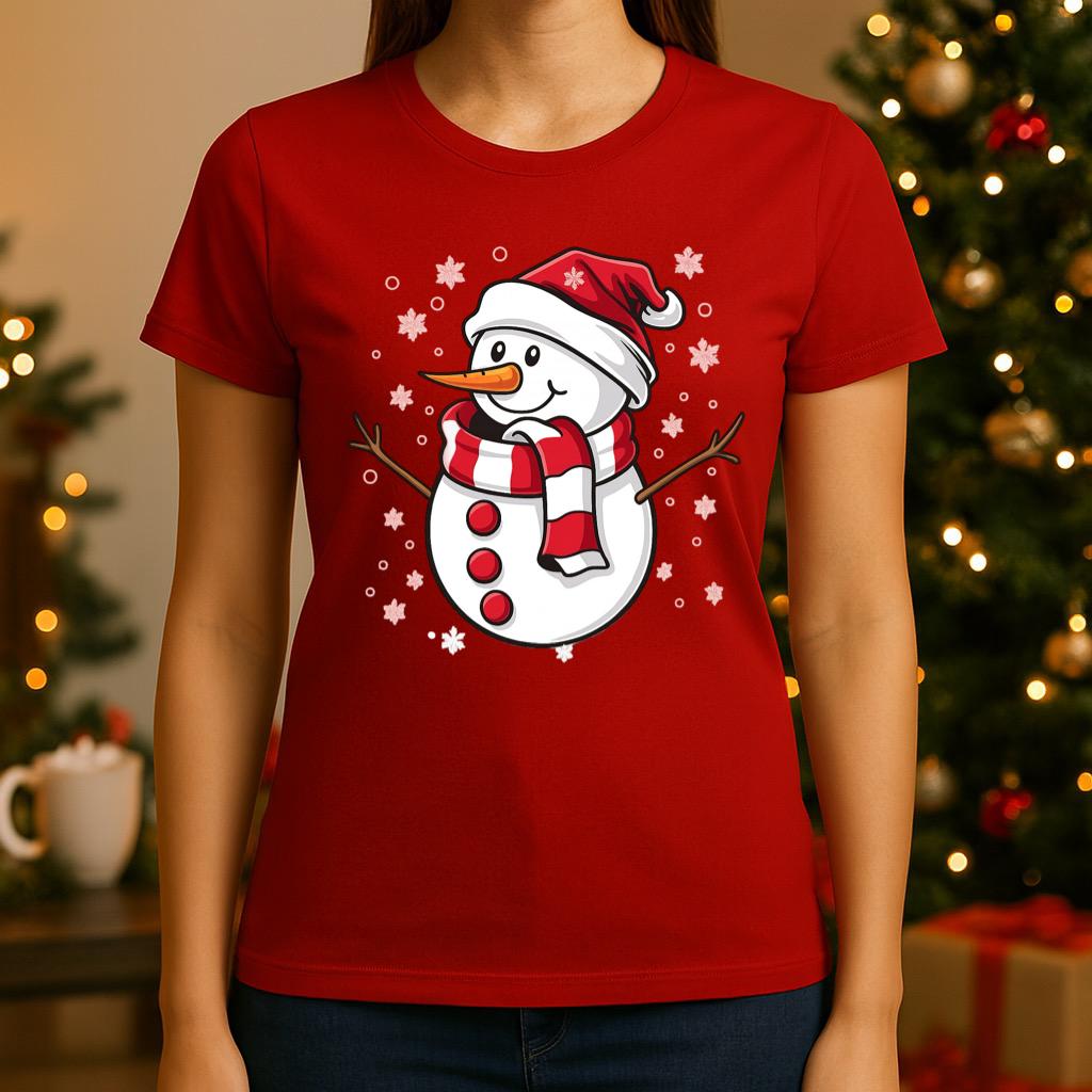 Tricou din bumbac 100% Red Om de Zapada