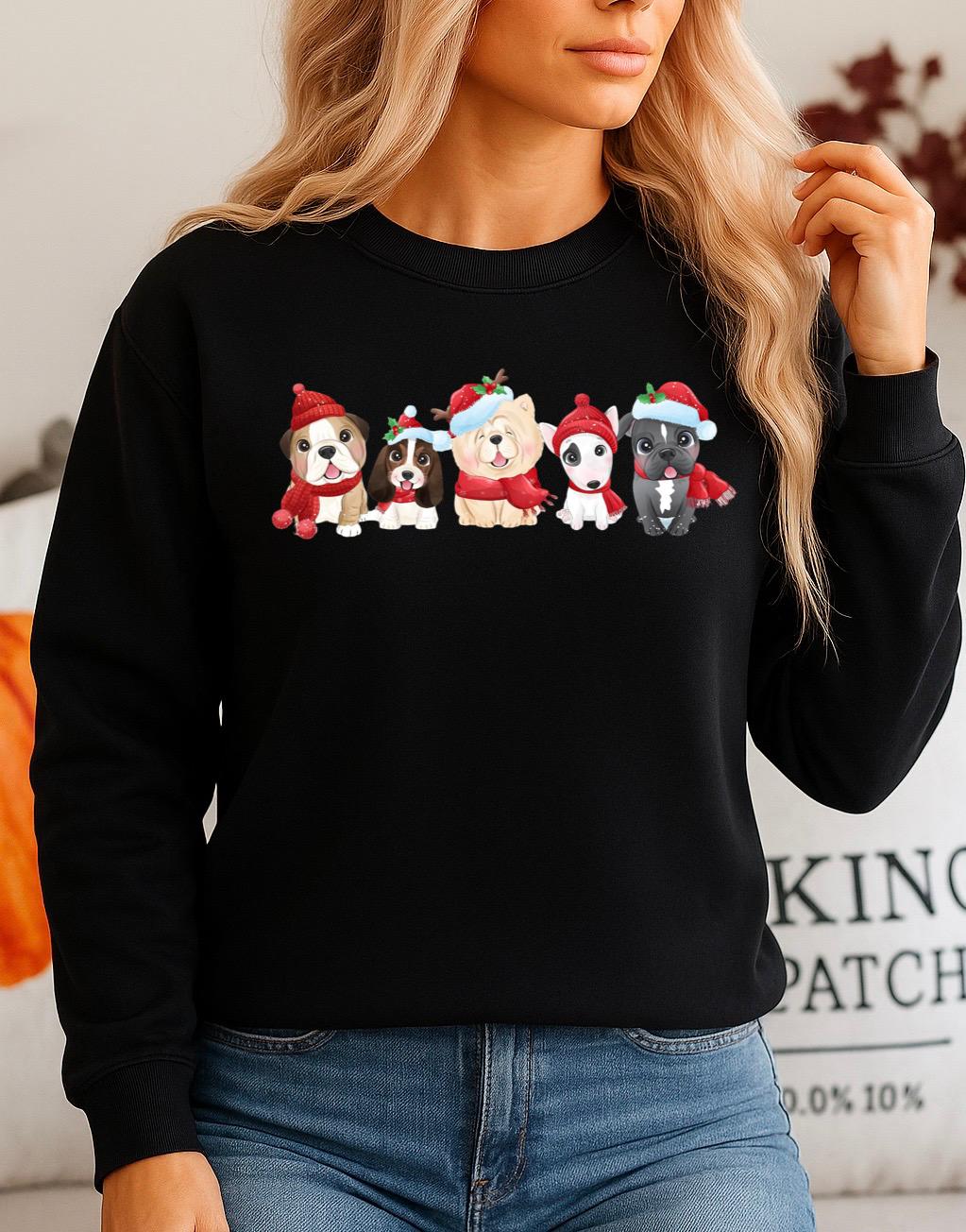 Bluza Neagra din bumbac 100% Catelusi