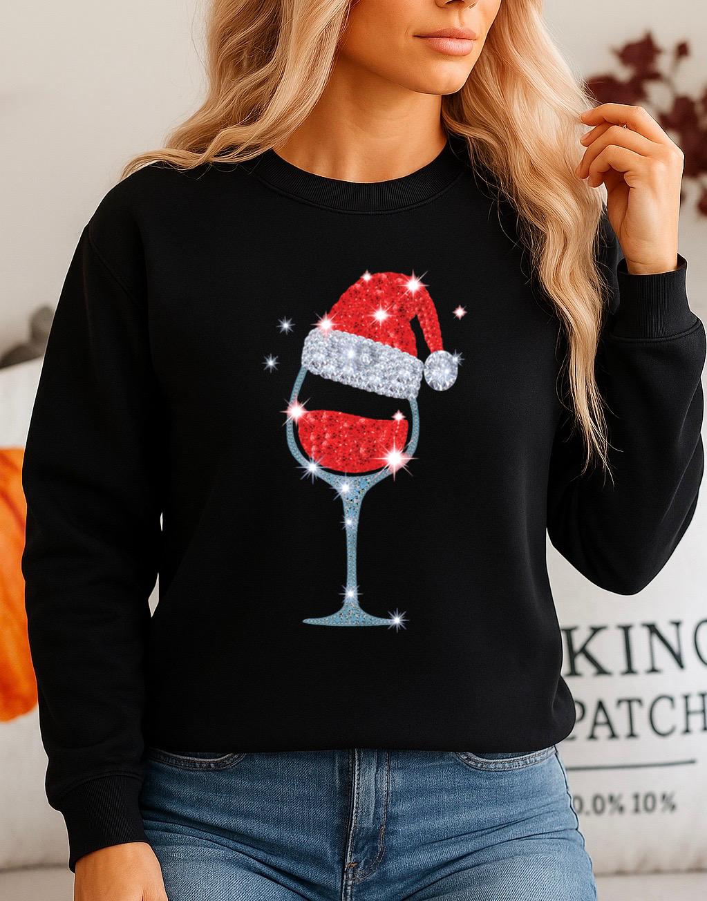 Bluza Neagra din bumbac 100% red wine