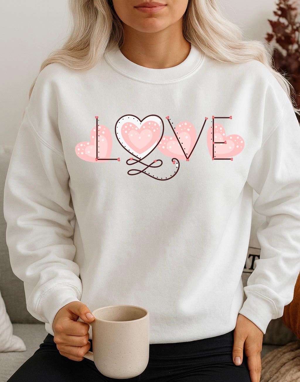 Bluza Alba Dama din Bumbac 100% Love