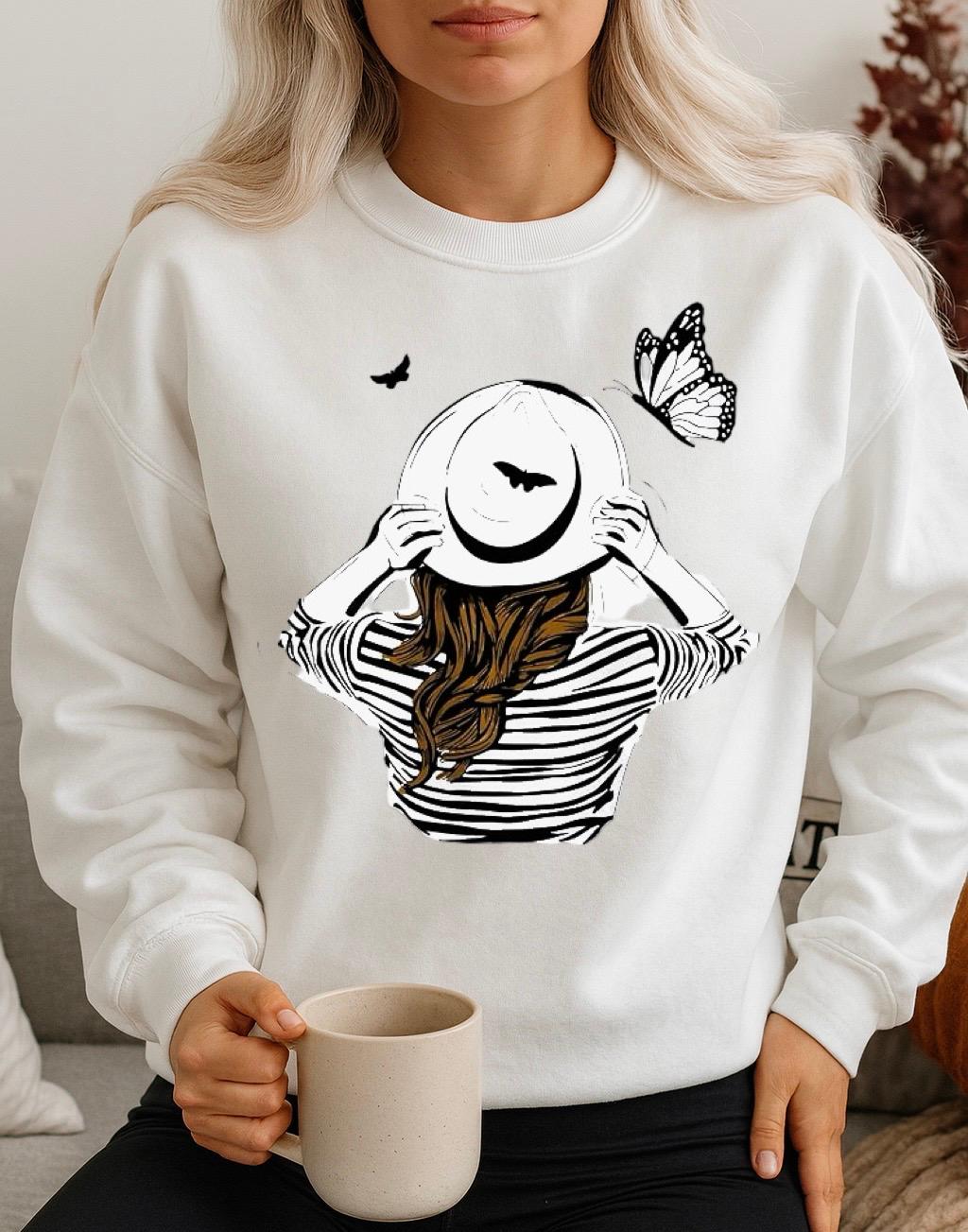 Bluza Alba Dama din Bumbac 100% Black and White