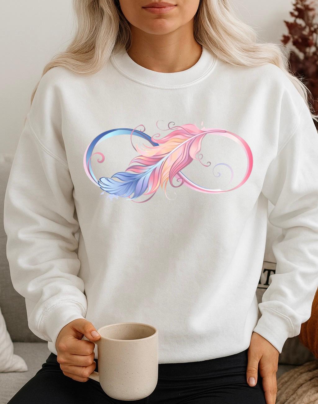 Bluza Alba Dama din Bumbac 100% Infinit