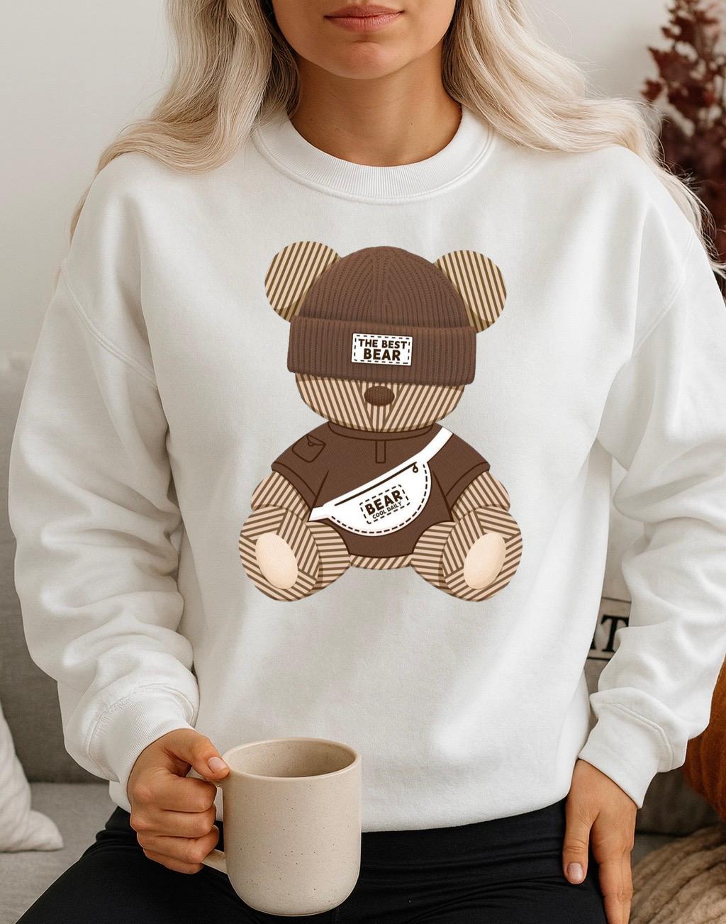 Bluza Alba Dama din Bumbac 100% Bear 2