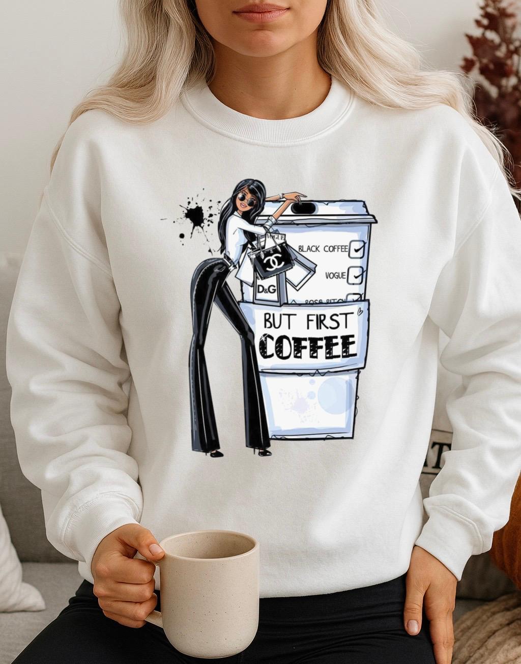 Bluza Alba Dama din Bumbac 100% Coffee 2