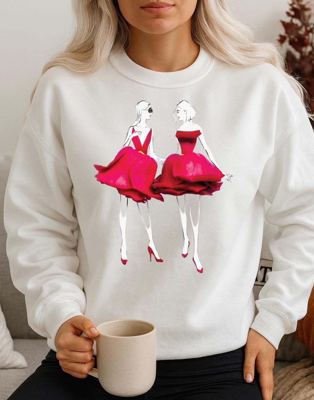 Bluza Alba Dama din Bumbac 100% 2 Red Dress