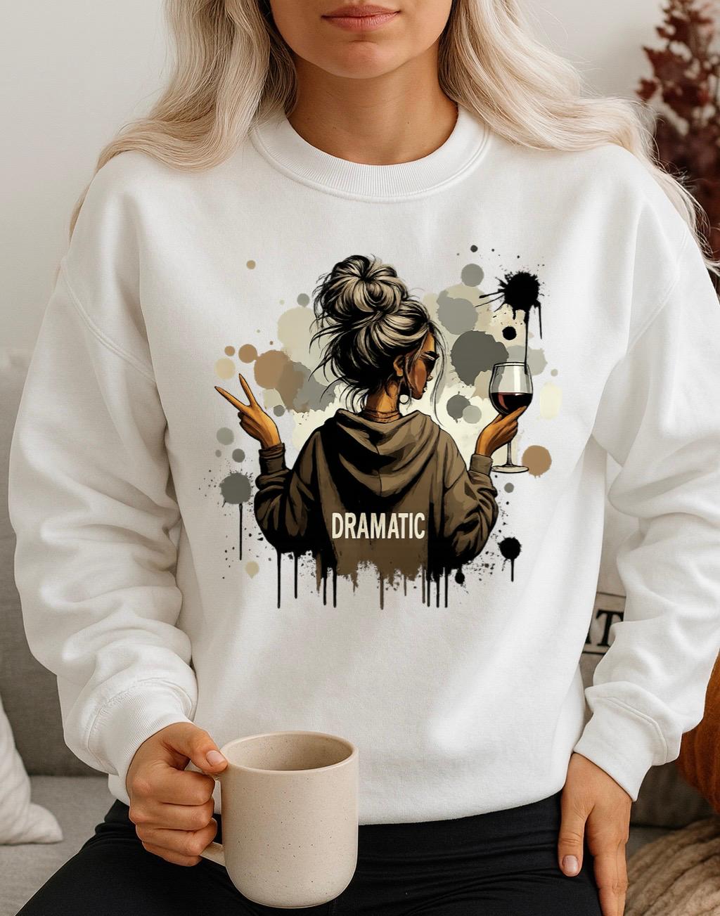 Bluza Alba Dama din Bumbac 100% Dramatic