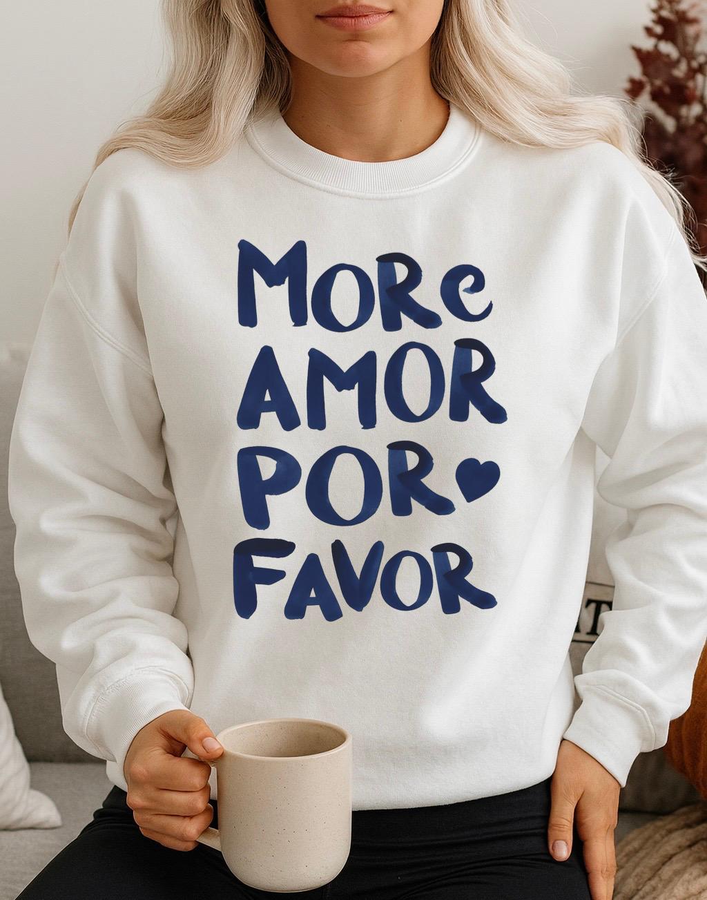 Bluza Alba Dama din Bumbac 100% More Amor