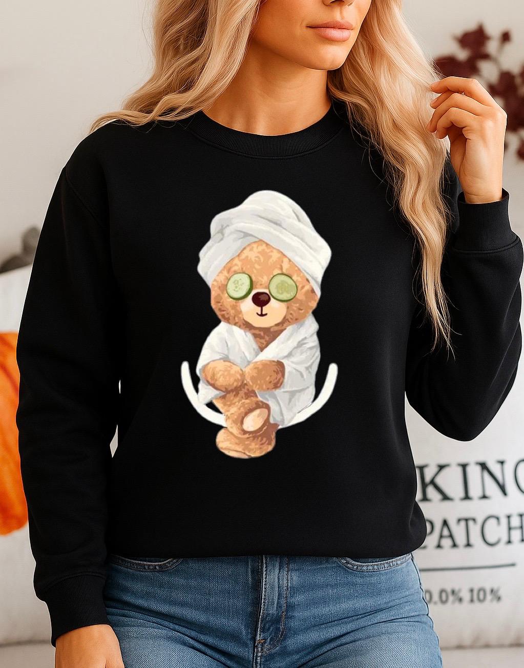 Bluza Neagra Dama din Bumbac 100% Relax