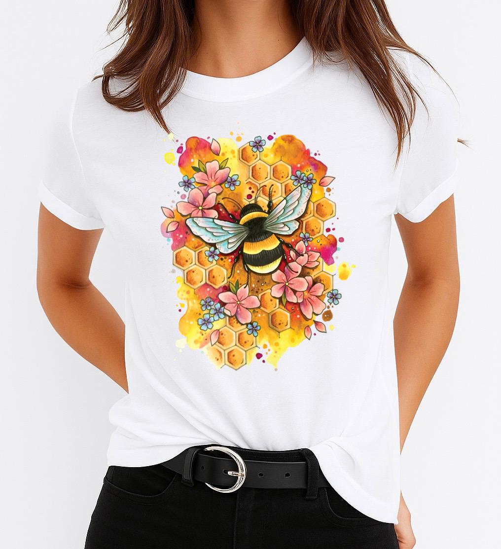 Tricou dama din bumbac 100% BEE